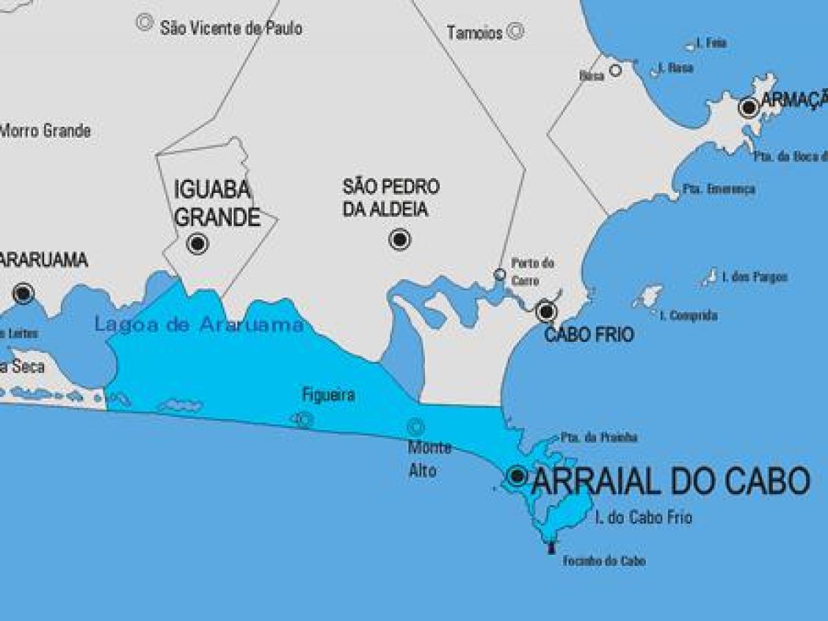 Karte von Arraial do Cabo Gemeinde