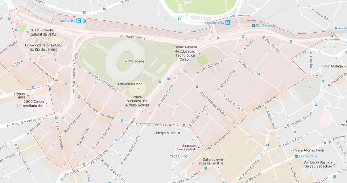 Karte von bairro Maracanã