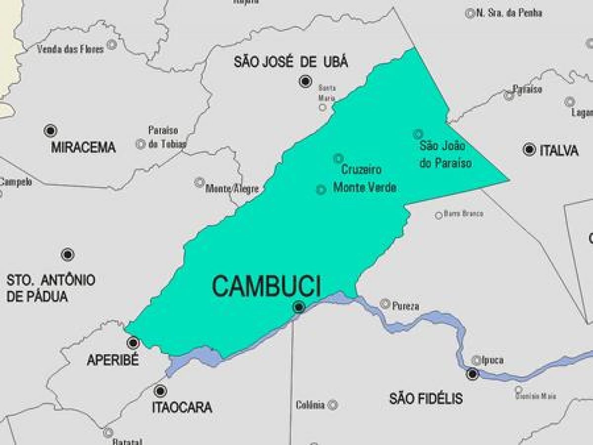 Karte von Cambuci Gemeinde