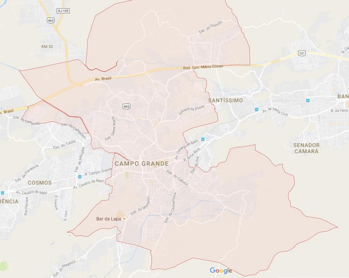 Karte von Campo Grande