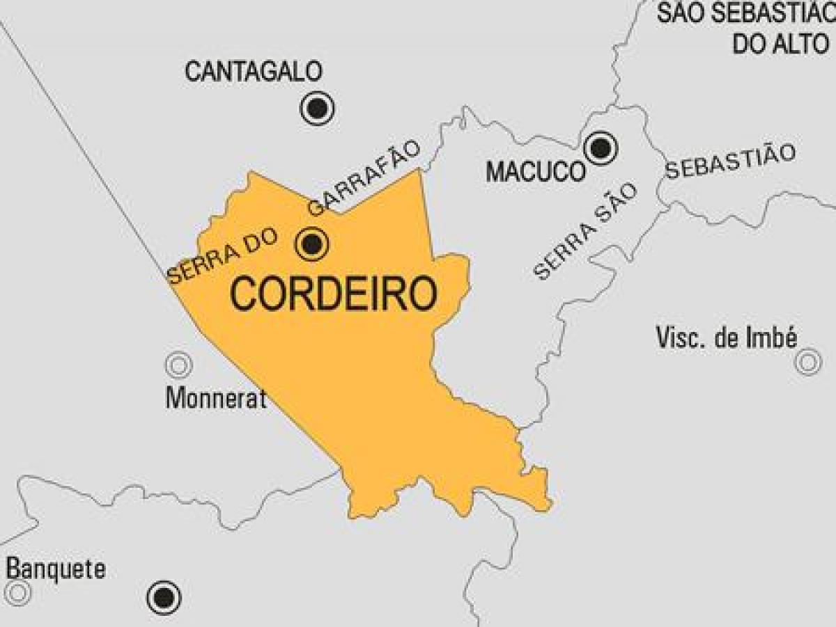 Karte von Cordeiro Gemeinde