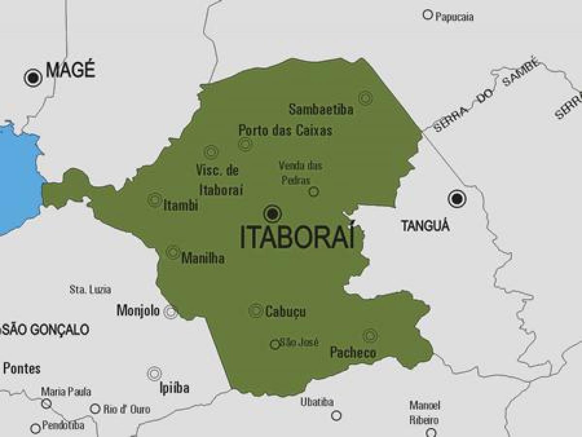 Karte von Itaboraí Gemeinde
