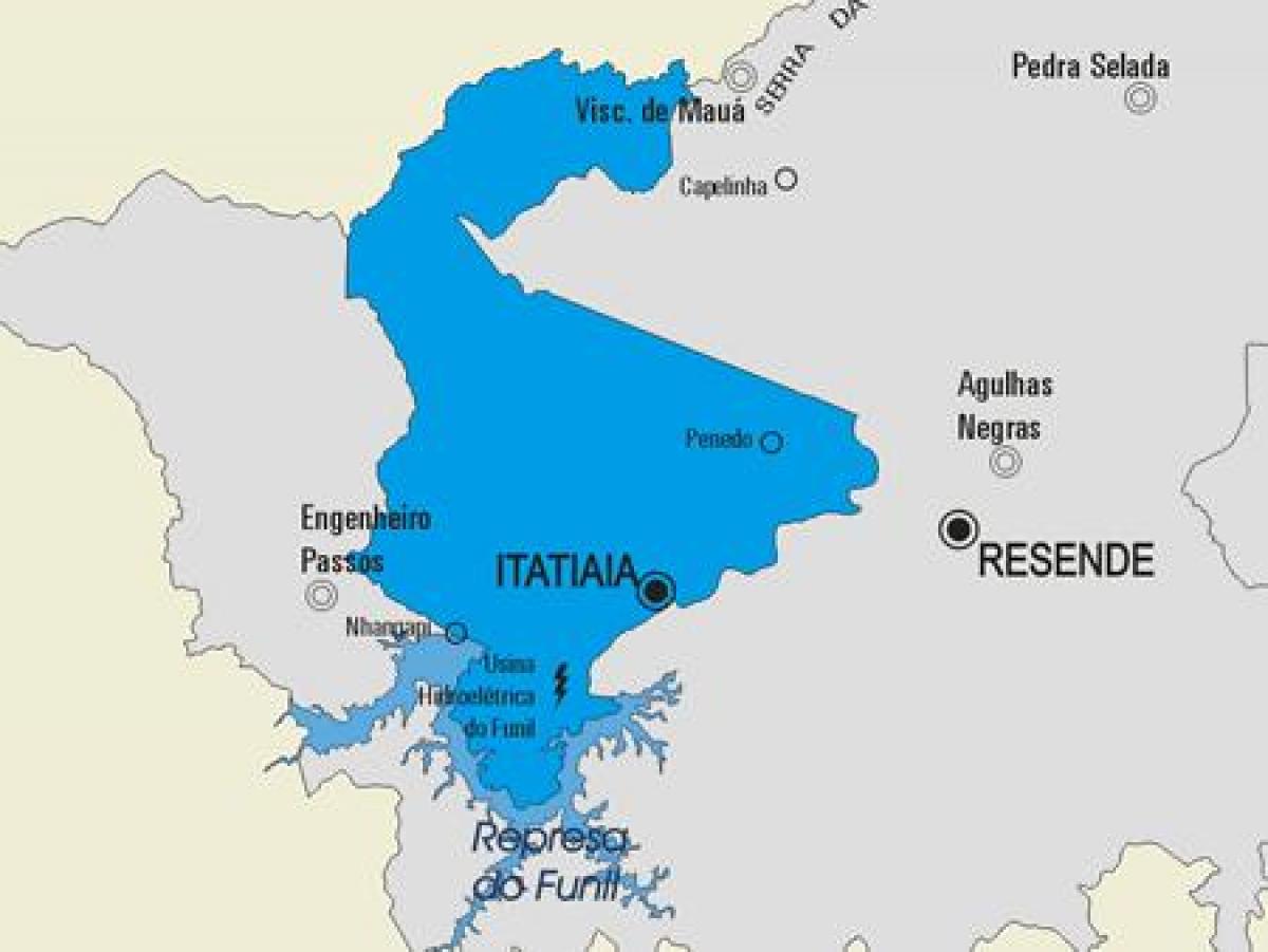 Karte von Itatiaia Gemeinde