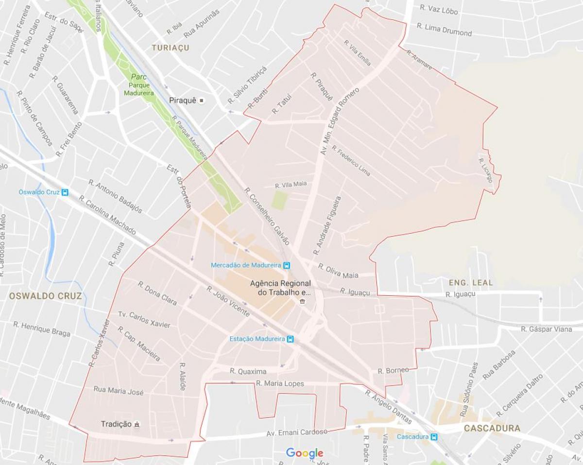 Karte von Madureira