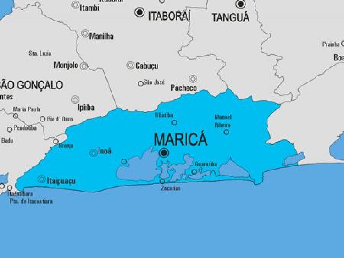 Karte der Gemeinde Maricá