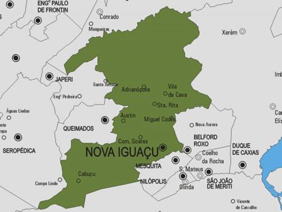 Karte von Nova Iguaçu Gemeinde