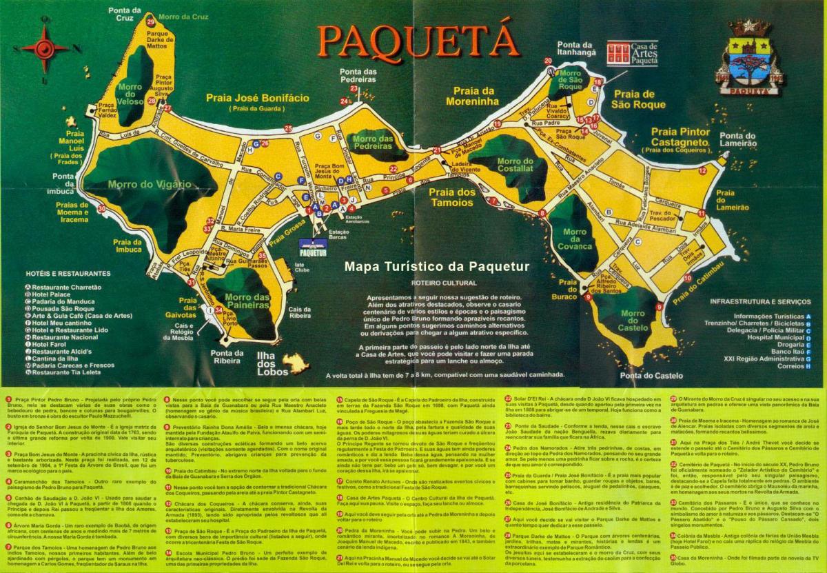 Karte von Paquetá