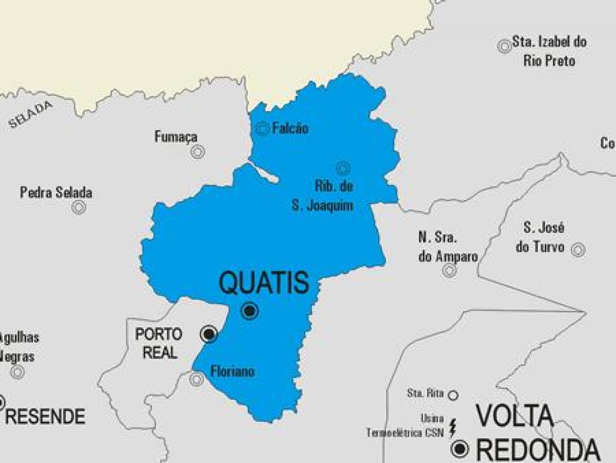 Karte von Quatis Gemeinde