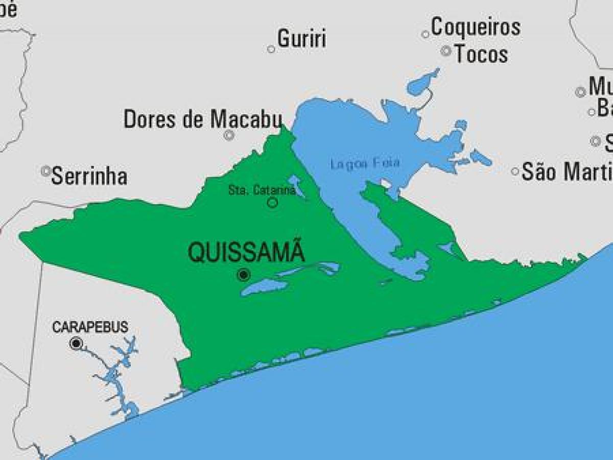 Karte von Quissamã Gemeinde