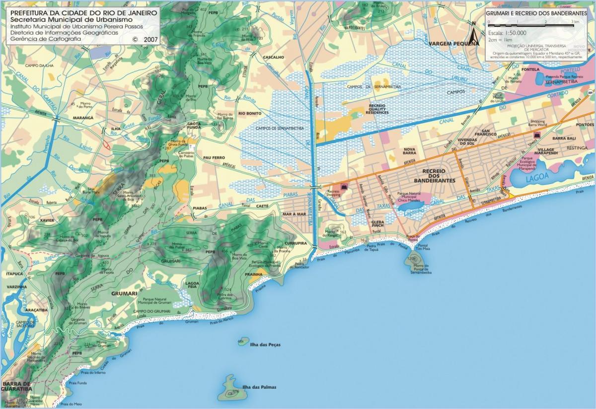 Karte von Reserva Strand