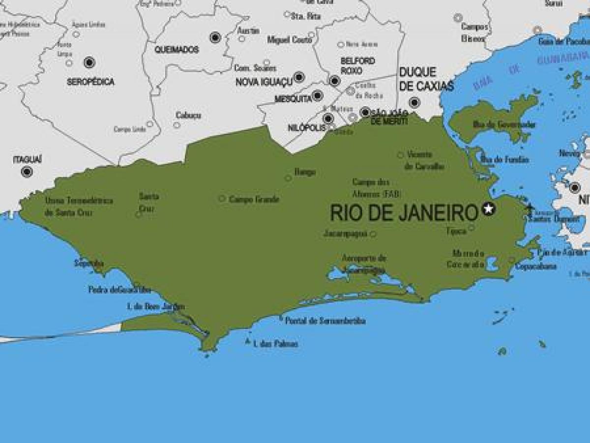 Karte von Rio Bonito Gemeinde