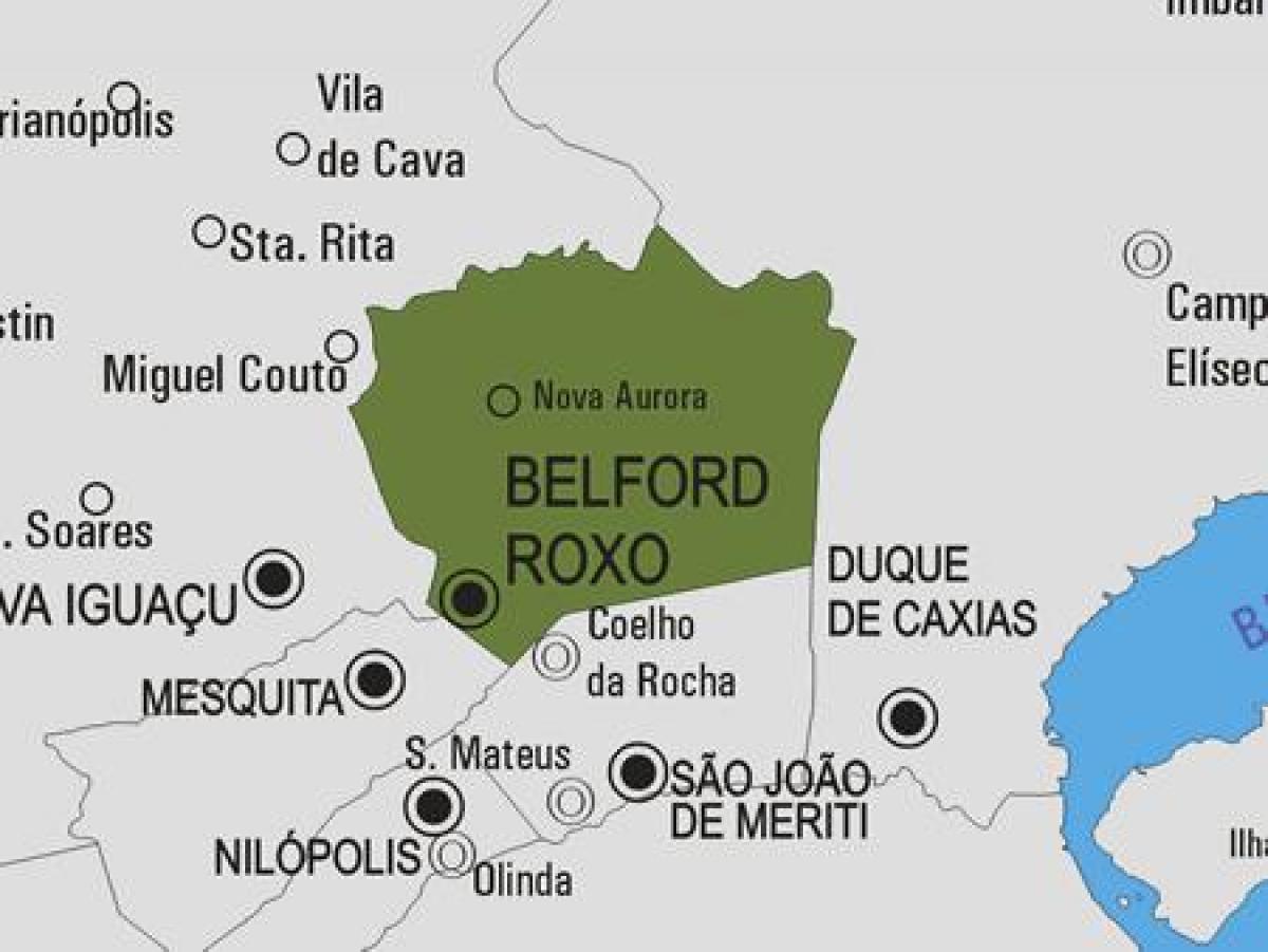 Karte von Roxo Belford ' Gemeinde