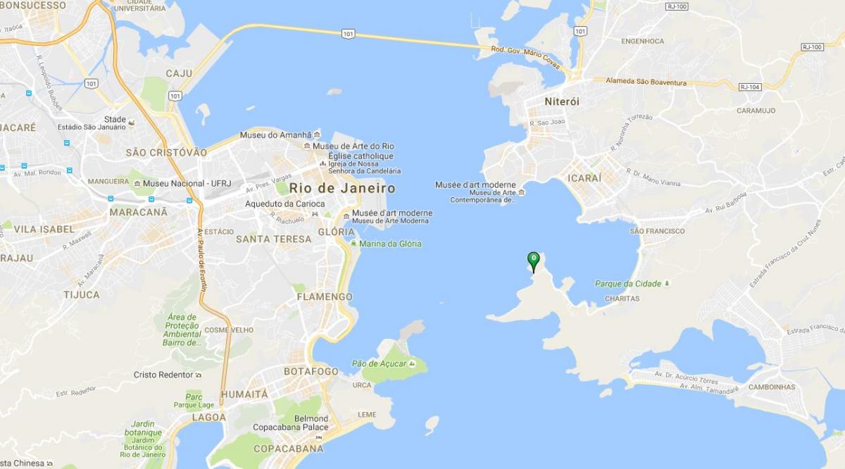 Karte von Strand Adão