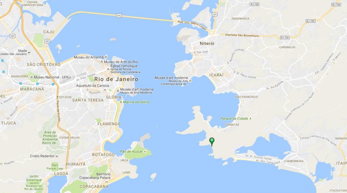Karte von Strand Forte Imbuí