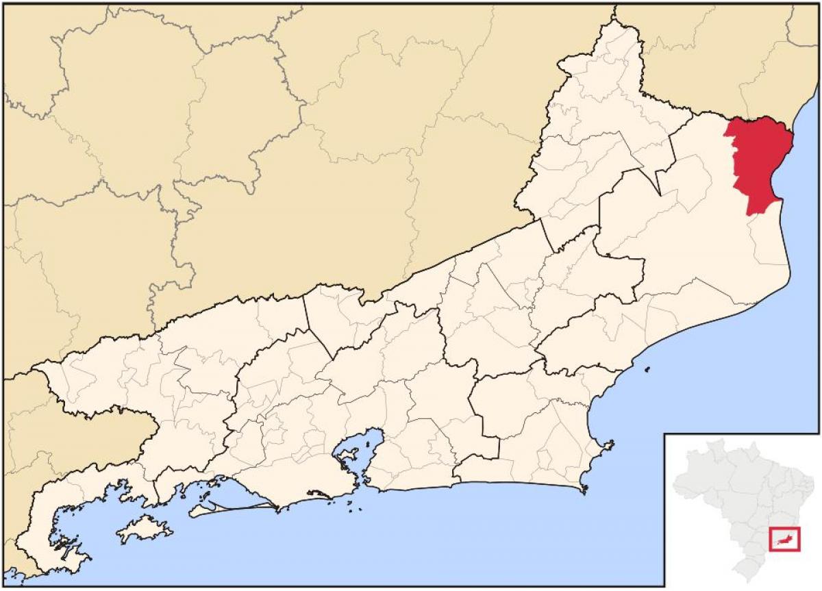 Karte von São Francisco de Itabapoana