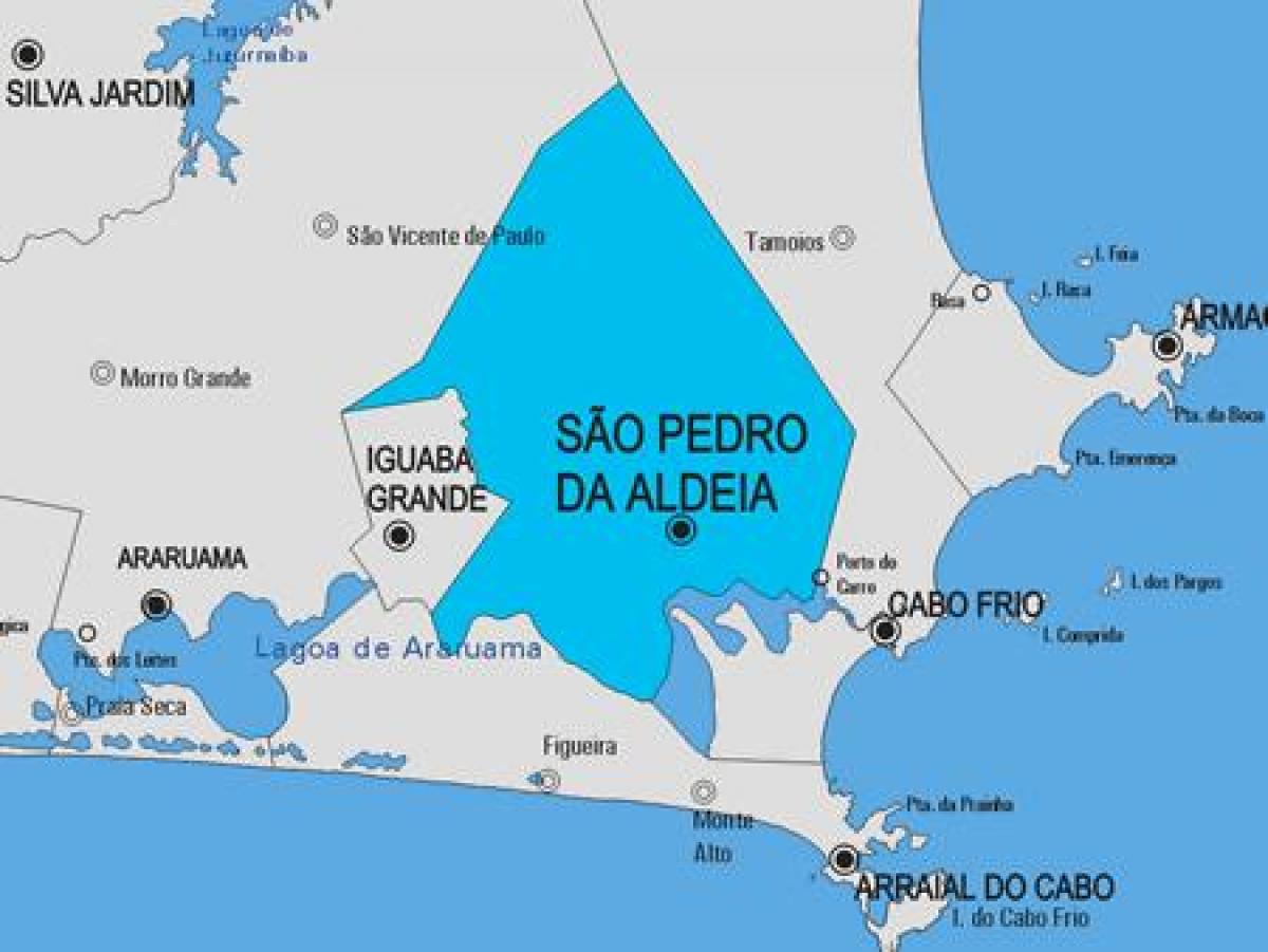 Karte von São Pedro da Aldeia Gemeinde