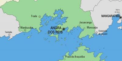 Karte von Angra dos Reis-Gemeinde