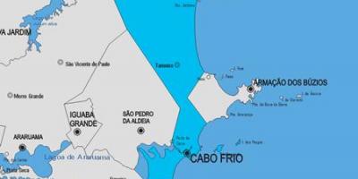 Karte von Cabo Frio Gemeinde