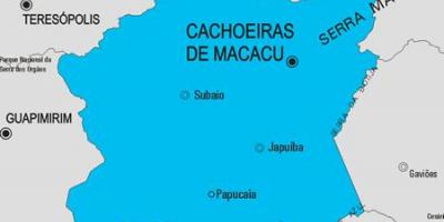 Karte von Cachoeiras de Macacu Gemeinde