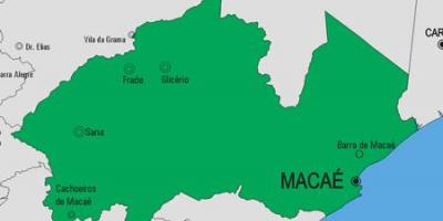 Karte der Gemeinde Macaé