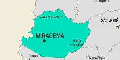 Karte von Miracema Gemeinde