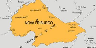 Karte von Nova Friburgo Gemeinde