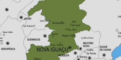 Karte von Nova Iguaçu Gemeinde