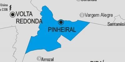 Karte von Pinheiral Gemeinde
