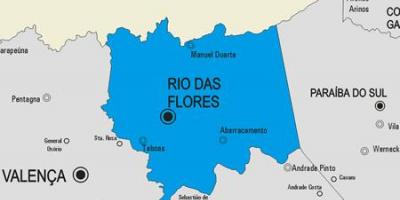 Karte von Rio das Ostras Gemeinde