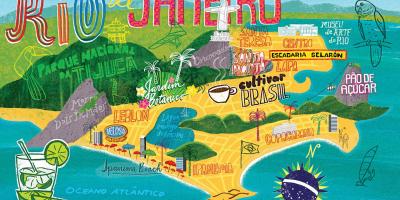 Karte von Rio de Janeiro wallpaper
