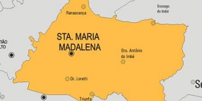 Karte von Santa Maria Madalena-Gemeinde