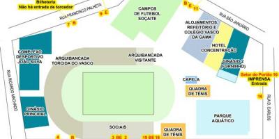 Karte von Stadion São Januário