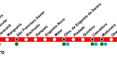 Karte von SuperVia - Line Deodoro