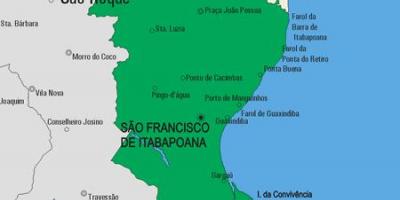 Karte von São Fidélis Gemeinde