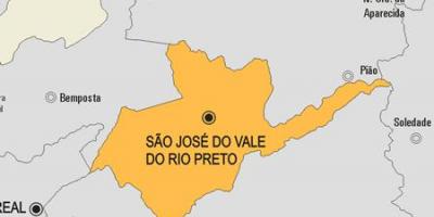 Karte von São José do Vale do Rio Preto Gemeinde