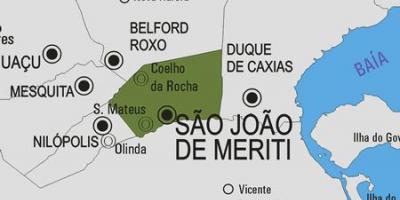 Karte von São João de Meriti Gemeinde