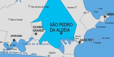 Karte von São Pedro da Aldeia Gemeinde