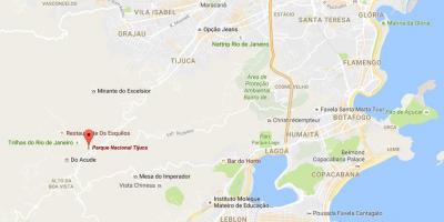 Karte von Tijuca national park