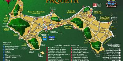 Karte der Île de Paquetá