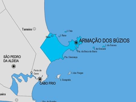 Karte von Armação dos Búzios Gemeinde