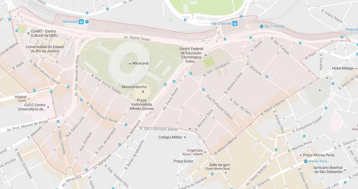 Karte von bairro Maracanã
