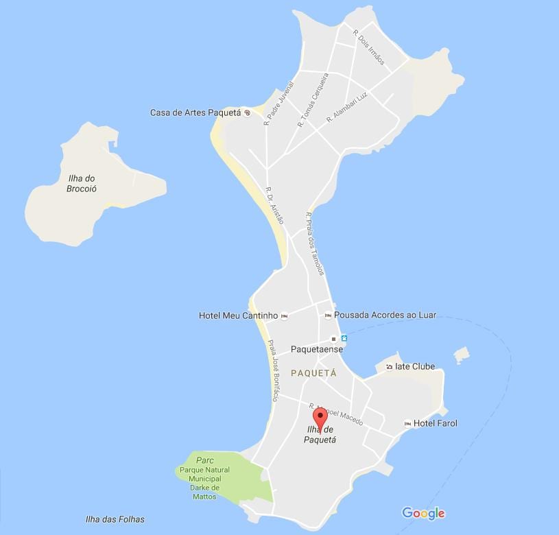 Karte von bairro Paquetá