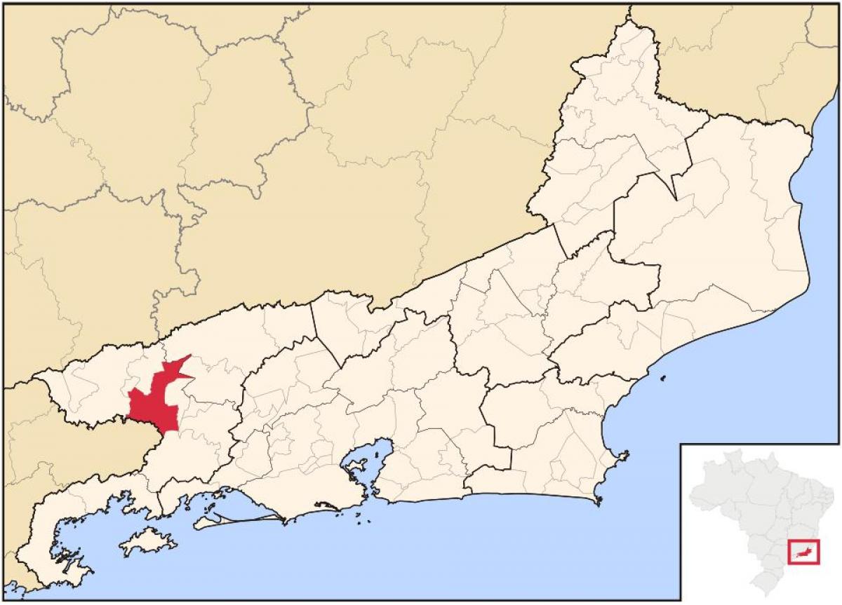 Karte von Barra Mansa