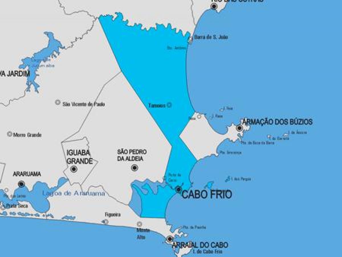 Karte von Cabo Frio Gemeinde