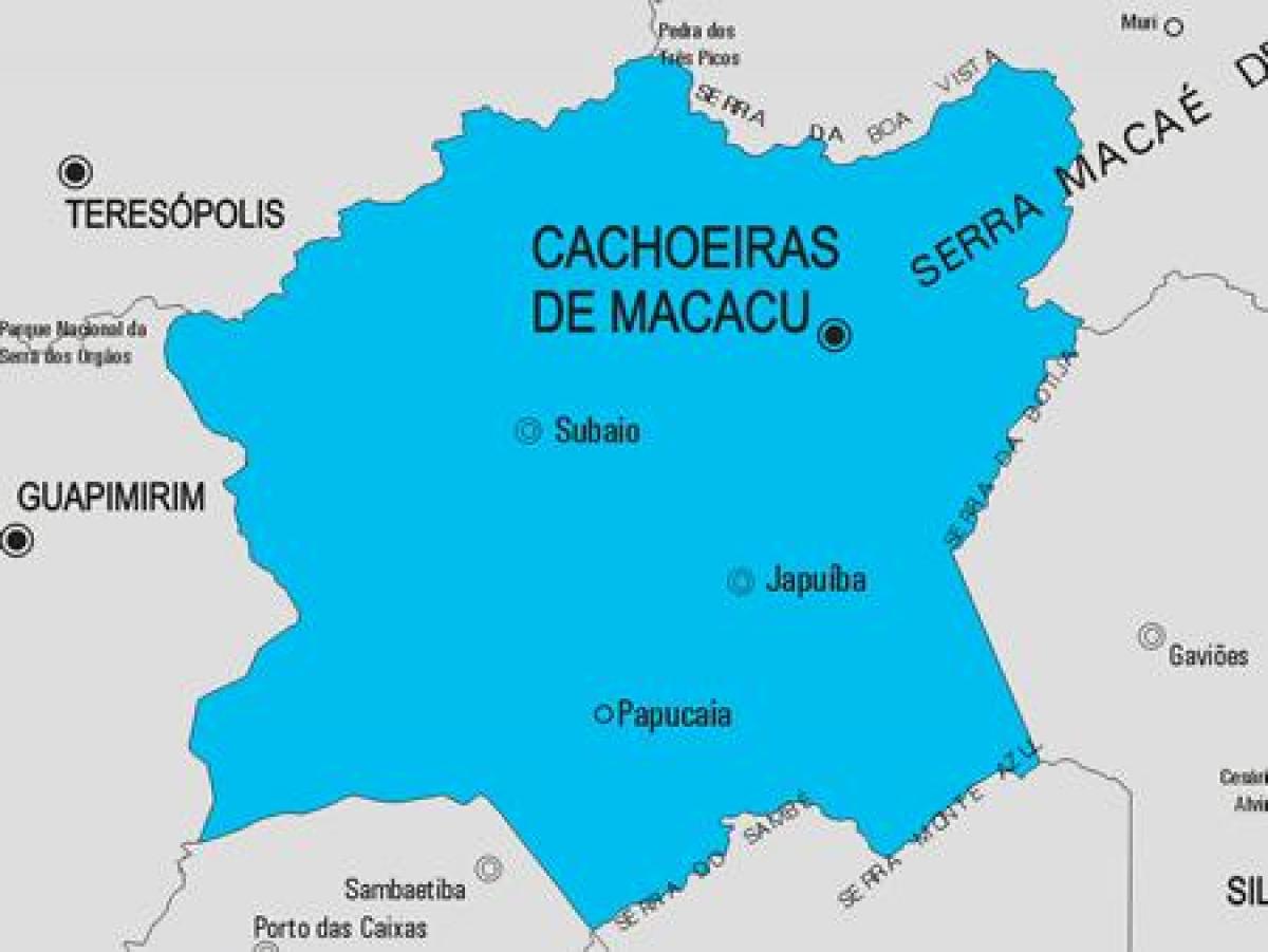 Karte von Cachoeiras de Macacu Gemeinde