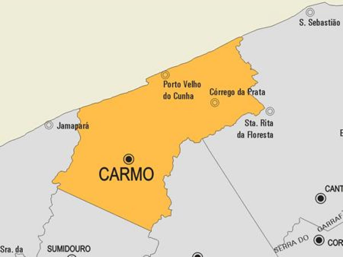 Karte von Cardoso Moreira Gemeinde