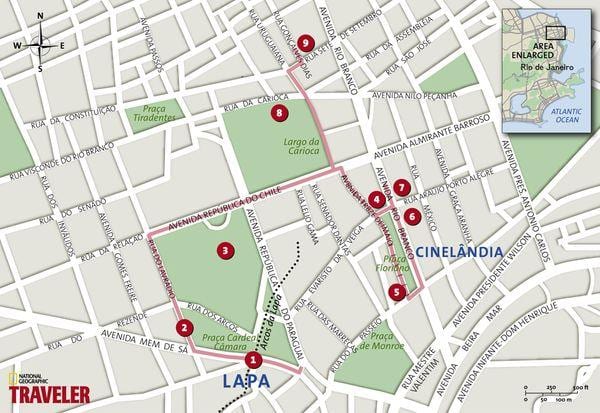 Karte von Cinelândia