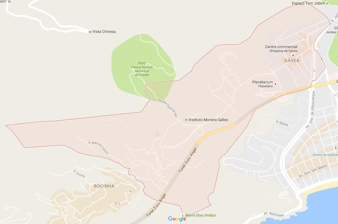 Karte von Gávea