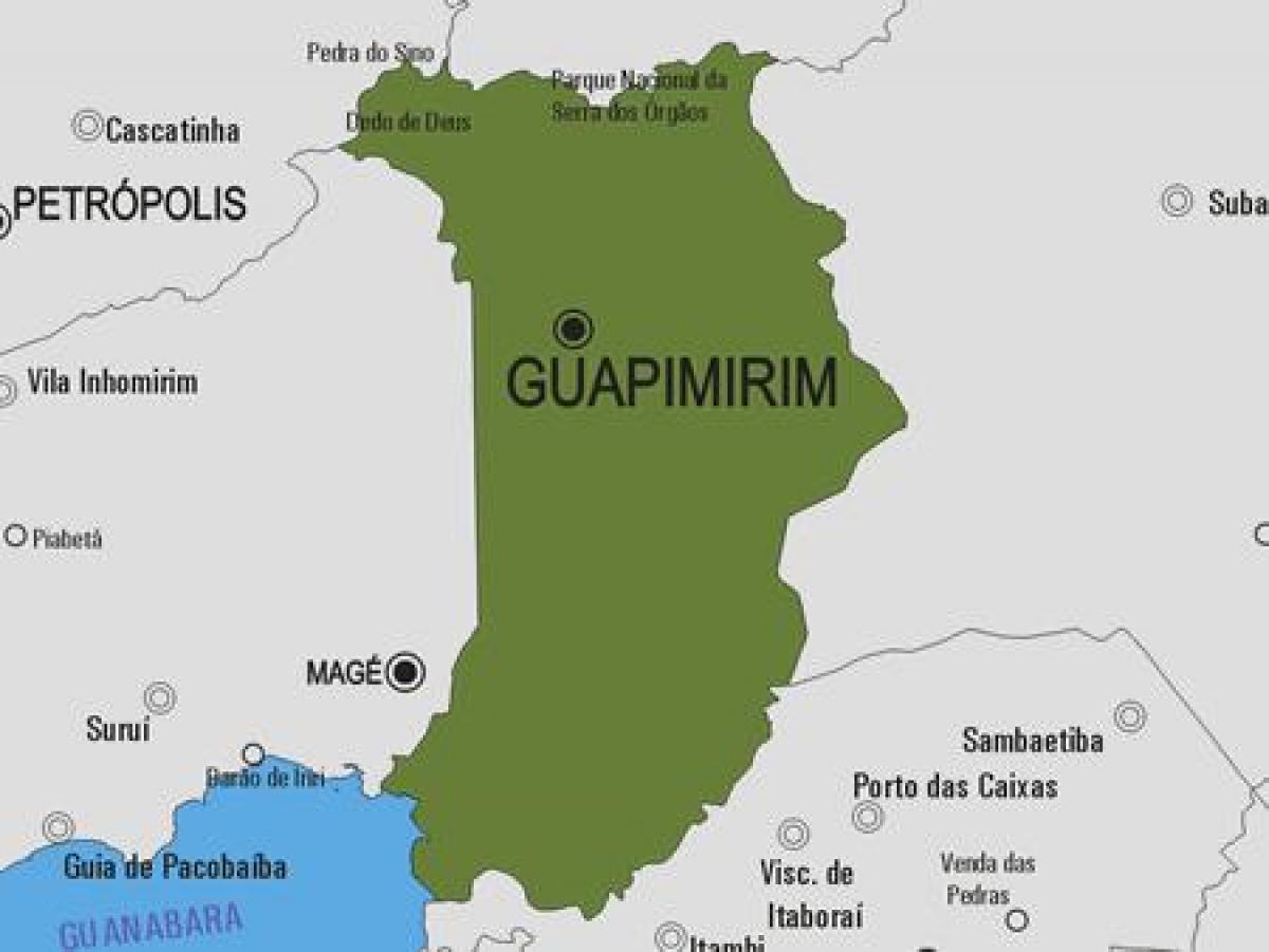 Karte der Gemeinde Guapimirim