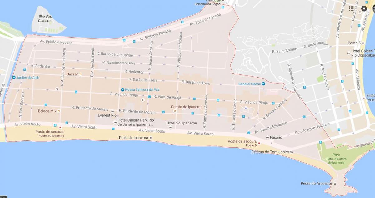 Karte von Ipanema